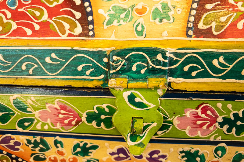 Indian Hand Painted Storage Box - Sunset